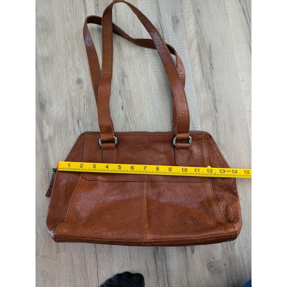 Spikes & Sparrow Leather Shoulder Bag Brown Cognac (B8) - Picture 11 of 12